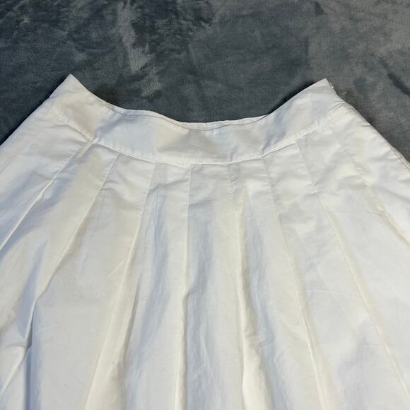 Talbots Pleated Floral-Border Skirt Size 6P Easter Preppy Office Knee Length - Picture 5 of 12